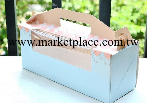 新品 粉色 菱形帶天窗 長方形 蛋糕盒 [402071]工廠,批發,進口,代購