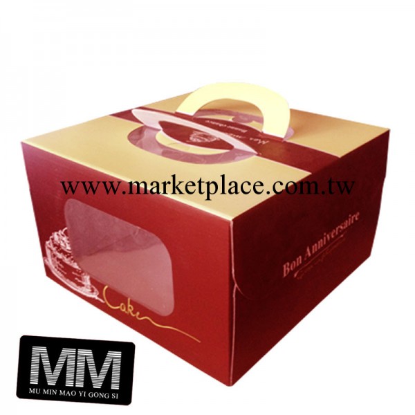 6寸彩色蛋糕盒 爆款熱銷 烘焙包裝盒 手提式蛋糕盒批發・進口・工廠・代買・代購