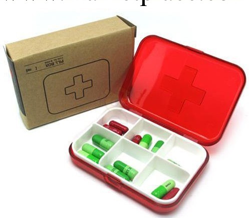 可印LOGO，供應十字四格藥盒，六格藥盒，創意小藥盒 塑料藥盒工廠,批發,進口,代購