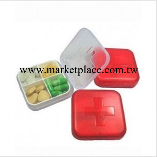 便攜迷你藥盒 塑料四格藥盒 傢用十字藥盒批發工廠,批發,進口,代購