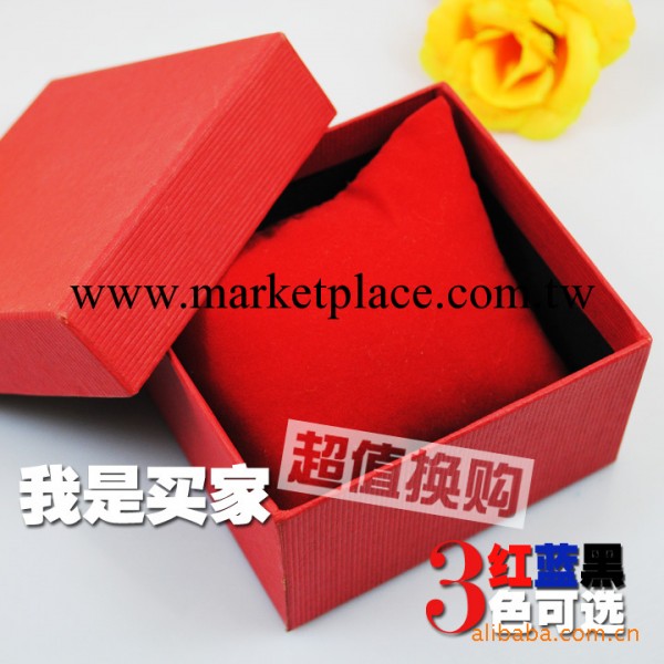 【批發】2色-紅黑 送人極品表盒 精美實惠純色表盒 方形表盒工廠,批發,進口,代購