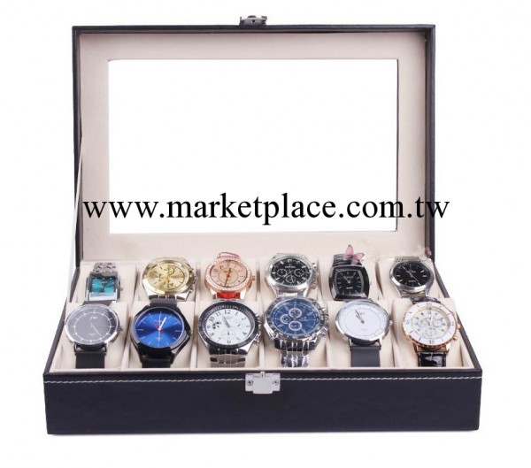 廠傢直銷12位皮革手錶盒 支持小額批發手錶箱混批 現貨工廠,批發,進口,代購