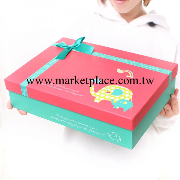 【夥拼】高檔紙質服裝禮品精美包裝盒 紅色卡通禮物盒長方形 105工廠,批發,進口,代購
