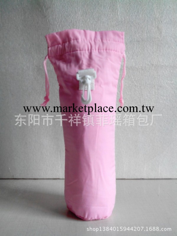 廠傢直銷雙層粉色保溫杯佈袋 束口袋 酒瓶袋 飯盒袋套袋來樣定做工廠,批發,進口,代購