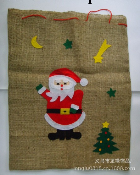 廠傢直銷  聖誕節麻佈袋   麻佈束口袋   聖誕節禮品麻佈袋工廠,批發,進口,代購