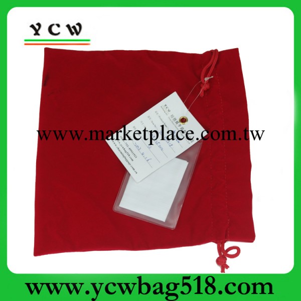 深圳龍崗廠傢 訂做優質絨佈束口袋 紅色禮品束口袋工廠,批發,進口,代購