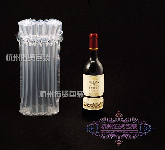 32高紅酒氣柱充氣包裝袋氣泡袋塑料包裝袋氣柱袋包裝袋工廠,批發,進口,代購
