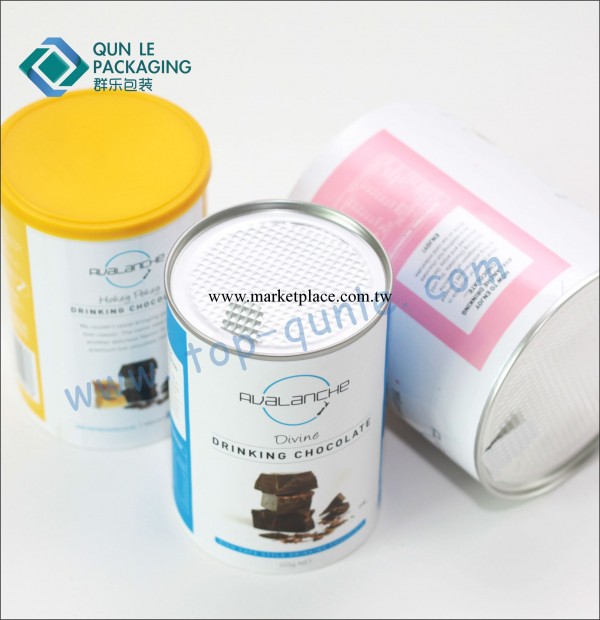 供應優質密封型鋁箔易拉罐 SGS認證 外貿出口食品圓筒紙罐工廠,批發,進口,代購