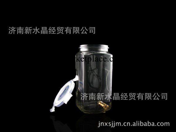 韓國進口/泡酒瓶/無鉛玻璃/歐式泡酒瓶/帶龍頭 3L工廠,批發,進口,代購