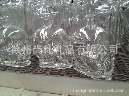 骷髏頭玻璃酒瓶50ml--750ml/骷髏頭奶茶瓶/骷髏頭350ml--1000ml工廠,批發,進口,代購