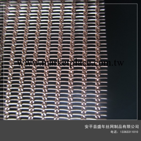 盛年廠傢專業生產磷銅材質玻璃夾層網|高檔場所裝飾用玻璃夾層網工廠,批發,進口,代購