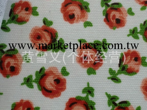 12安（2*2）純棉底佈印小玫瑰貼PVC膠工廠,批發,進口,代購
