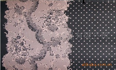 YZH01 黑底粉紅花 時尚女裝 印花麵料工廠,批發,進口,代購