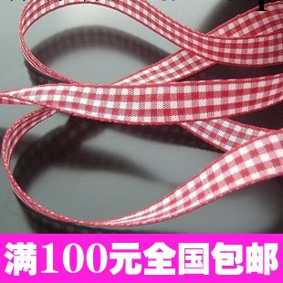 DIY飾品配件 10mm方格織帶 手工飾品材料 緞帶 羅紋帶批發供應工廠,批發,進口,代購