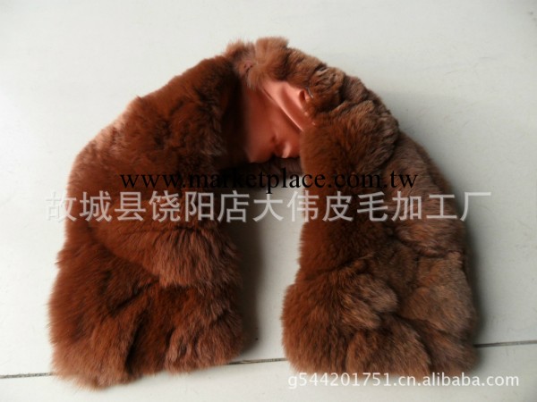 自產自銷 韓版 棕色 獺兔脖頭毛領 品質優 價格合理工廠,批發,進口,代購