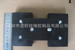 深圳廠傢訂做 方形M8螺絲橡膠減震塊 黑色再生膠防震橡膠塊工廠,批發,進口,代購