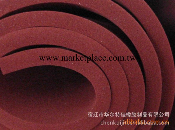 供應紅色佈紋燙金矽膠海綿板工廠,批發,進口,代購