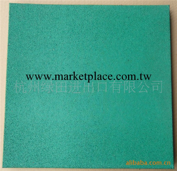 杭州廠傢直銷綠色EPDM麵層地磚，彩色橡膠地墊/鋪設地墊/安全地墊工廠,批發,進口,代購