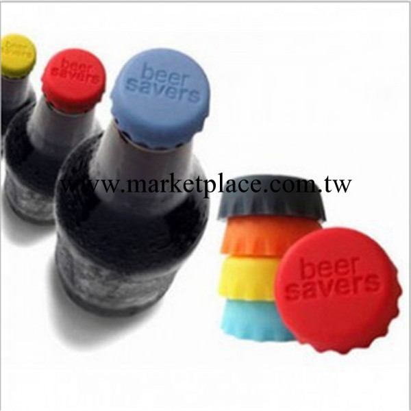創意傢居 矽膠彩色酒瓶蓋 啤酒瓶塞蓋 (6個裝)淘寶一件代發 BL002工廠,批發,進口,代購