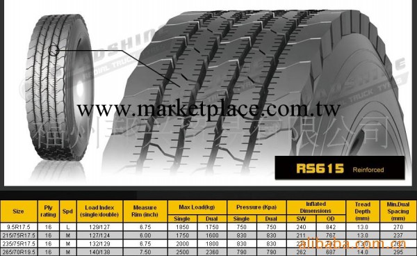 供應ROADSHINE9.5R17.5輪胎出口北美工廠,批發,進口,代購