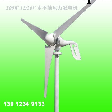 【廠傢直銷】優質低風速啟動 三葉片 300W風力發電機工廠,批發,進口,代購