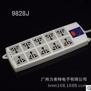 鑫超插座9828J 10A250V10位電源插座轉換器 廠傢直銷插板批發工廠,批發,進口,代購