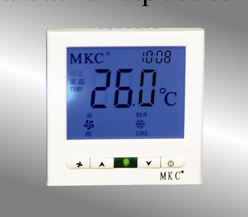 液晶溫控器 空調溫控器 電動閥配套使用 各室溫控 中英文顯示工廠,批發,進口,代購