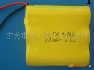 NI-CD 4/5AA300MAH 3.6V電池組工廠,批發,進口,代購