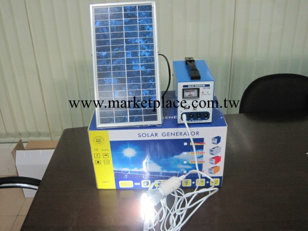 6W太陽能離網發電系統_4AH容量供LED照明工廠,批發,進口,代購