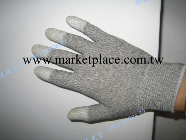 供應碳纖維手套PU手套塗指塗掌防靜電無塵手套批發防靜電條紋手套工廠,批發,進口,代購