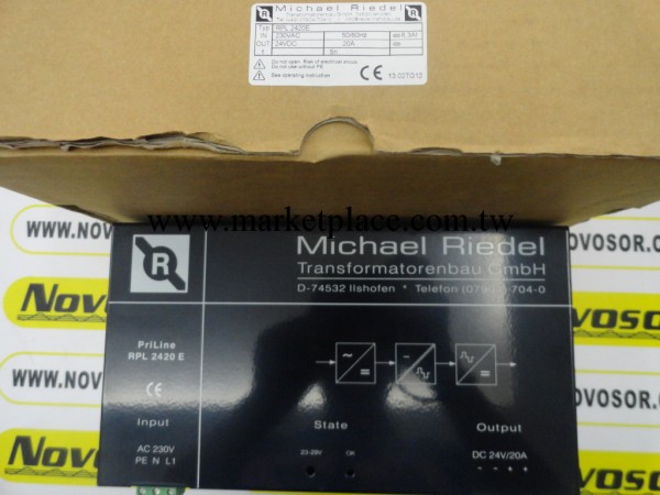 德國 MICHAEL RIEDEL   變壓器  RPL2420E  現貨工廠,批發,進口,代購