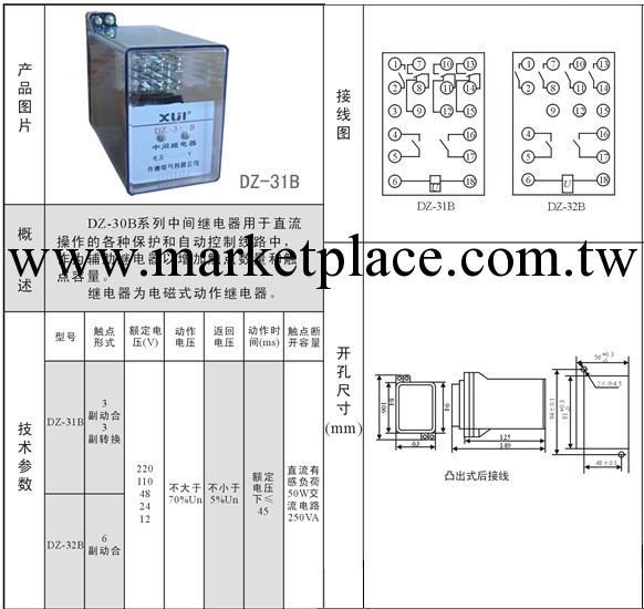 DZ-52中間繼電器工廠,批發,進口,代購