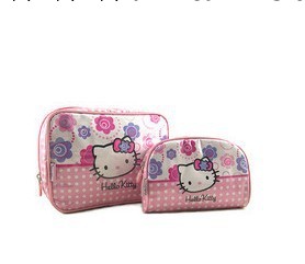 東莞女士化妝包工廠 Hello Kitty可愛系列手提帆佈化妝包手拿包包工廠,批發,進口,代購