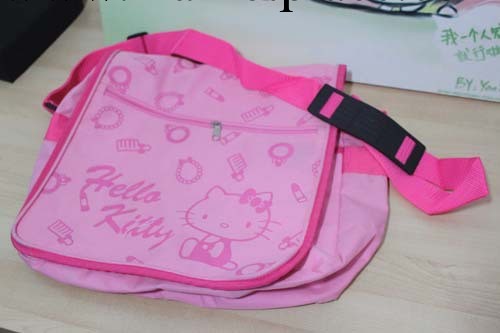 9月6日 新品 SANRIO 歐版hello kitty 單肩斜挎包佈款 粉色KT口紅工廠,批發,進口,代購