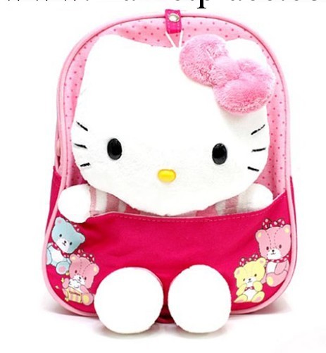 韓國凱蒂貓玩具包防走失兒童男女幼兒園小書包雙肩背包廠傢直銷批發・進口・工廠・代買・代購