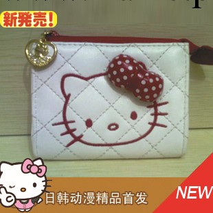 【爆款】日本原單sanrio hello kitty周邊 白色PU皮凱蒂貓零錢包工廠,批發,進口,代購