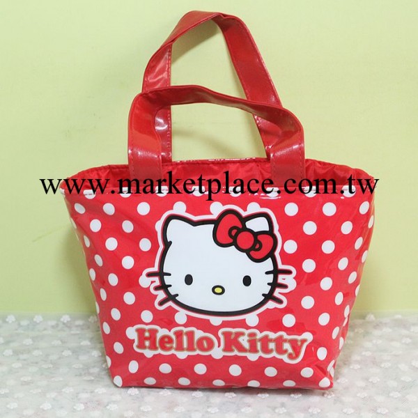 sanrio日單保溫包手提便當包飯盒包 hello kitty波點 紅色 批發工廠,批發,進口,代購