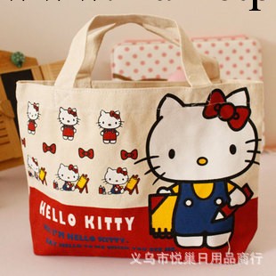 可愛 出口日本餘單hello kitty飯盒包 小拎包 便當包工廠,批發,進口,代購