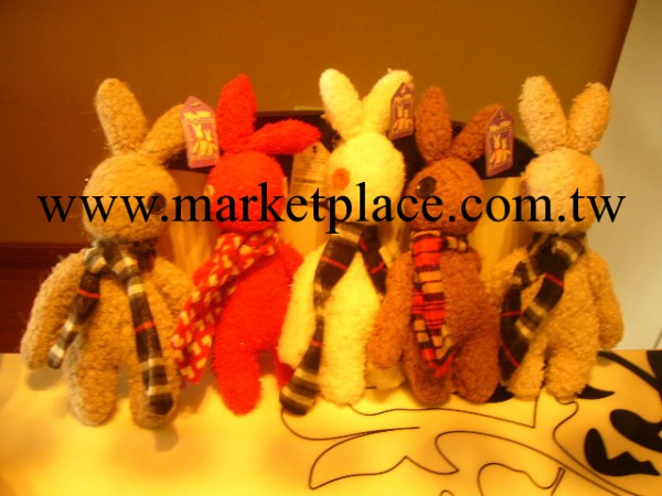 毛絨玩具尾貨 正版迪士尼兔子 毛毛maomao圍巾兔掛飾公仔 兔兔工廠,批發,進口,代購