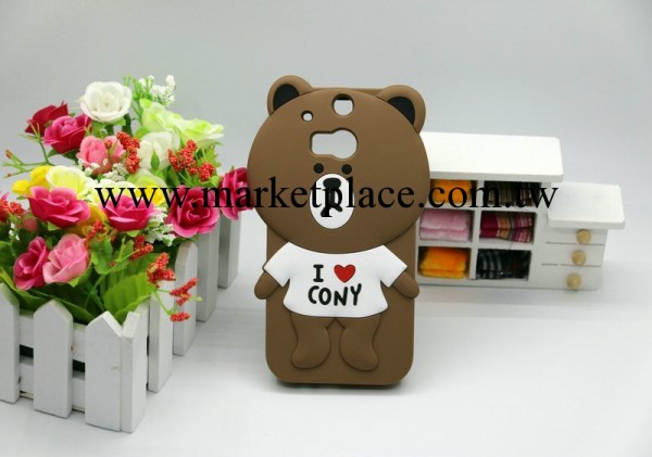 臺灣LINE2代 HTC ONE2 M8 手機套 保護套 M8圍巾熊 表情熊 矽膠套工廠,批發,進口,代購