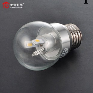 【新品特惠】倫燈燈飾節能省電LED貼片超亮E27螺口燈泡超亮3W 308工廠,批發,進口,代購