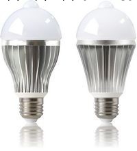 人體感應led球泡燈 12VLED燈 塑料球泡燈 加微信號 更多2014新款工廠,批發,進口,代購