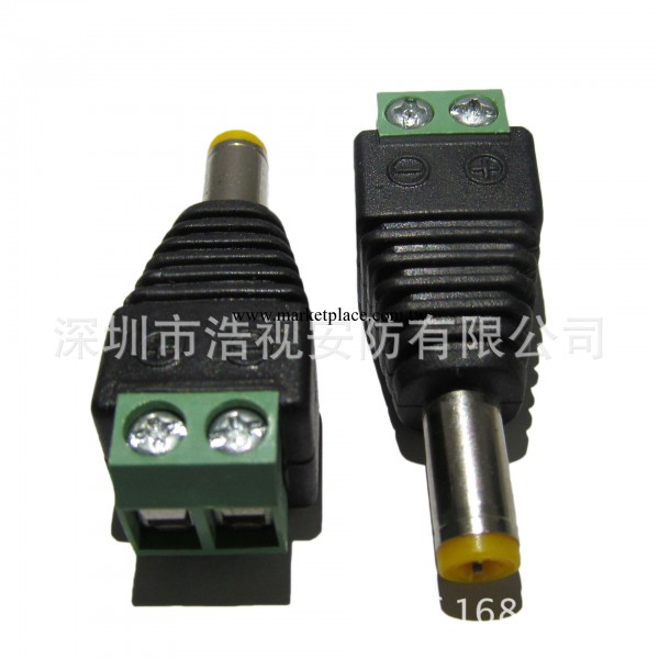 廠傢直銷 DC公頭帶音叉電源頭2.1*5.5 DC電源接頭 DC connector工廠,批發,進口,代購