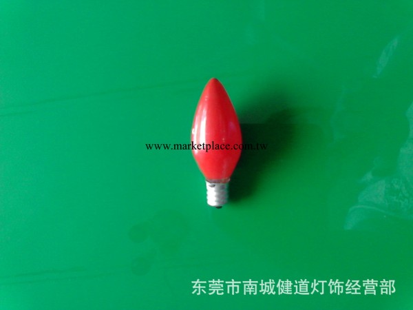 供應E12紅色鋁頭燭形小尖泡工廠,批發,進口,代購