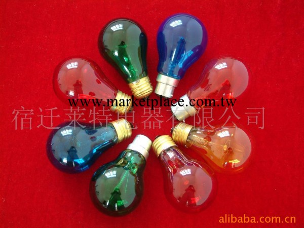 熱銷推薦  15-60W各種出口彩色燈泡 球形燈泡工廠,批發,進口,代購