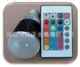 LED音樂球泡燈 5W音頻球泡燈可外接音頻控制器 同步變色工廠,批發,進口,代購