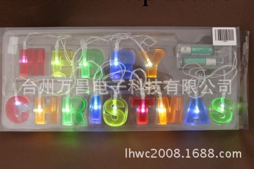 led 字母電池燈串 MERRY CHRISTMAS工廠,批發,進口,代購