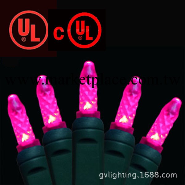 供應UL CUL認證出口美國加拿大LED註塑型防水節日燈 M5 (粉色）工廠,批發,進口,代購
