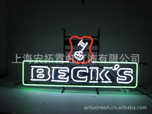 供應BECK'S neon sign 霓虹燈 吊牌 廣告牌工廠,批發,進口,代購