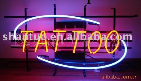 供應 TATTOO neon light  霓虹燈 吊牌 發光銘牌 招牌 廣告牌工廠,批發,進口,代購